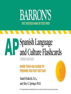 cover image of AP Spanish Flashcards: Up-to-Date Review and Practice